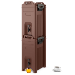 COSTWAY 2 PCs Insulated Beverage Server/dispenser 5 Gallon Hot & Cold Drinks With Handles Coffee