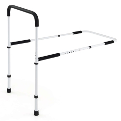 COSTWAY Bed Assist Rail Adjustable Bedside Standing Bar for Elderly Handicap And Senior