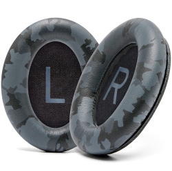HLD Extra Thick Replacement Ear Cushions for Bose Qc45 (Quietcomfort 45) Headphones | (Black Camo)
