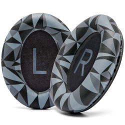 HLD Extra Thick Replacement Ear Cushions for Bose Qc45 (Quietcomfort 45) Headphones | (Geo Grey)