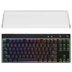 HLD Tenkeyless Tkl Keyboard Dust Cover, Clear Acrylic Keypads Cover for 80% Compact 87 Key Computer Mechanical Gaming Keyboard, Compatible \w