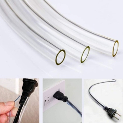 HLD Dog And Cat Cord Protector, 10 Ft/ 2MM Thick Pet Wire Flexible Cable Sleeve, for USB Charger Cable Power Cord Audio Video Cable, Unscented