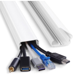 HLD Tv Cord Cover for Wall, 31.5 Inch Cable Concealer, Cord Hider for Wall Mounted Tv, Paintable Wall Cable Cover Cable Raceway Kit, 2X L15.8In