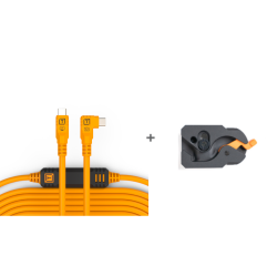 TETHER TOOLS Leverlock & Cable Kit USB-C to USB-C 31' (9.4M) Right to Right