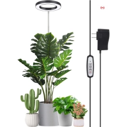 GREENTHUMB Full Spectrum Led Plant Grow Light: Adjustable Brightness, Auto On/off Timer, Height Adjustable, Ideal for Large Indoor Plants