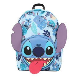 BIOWORLD Lilo & Stitch Big Face Tropical Leaves 17" Backpack