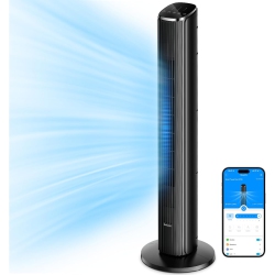 GOOVEELIFE Goveelife 36" Smart Tower Fan for Bedroom, Oscillating Floor Fans \w Temperature Auto Mode, App & Voice Remote, 5 Modes 8 Speeds Up To