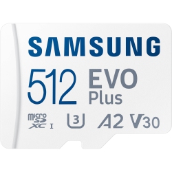 SAMSUNG Evo Plus 512GB Microsdxc 160Mb/s Micro Sd Memory Card With Adapter (Mb-Mc512Sa)