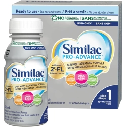 SIMILAC Pro-Advance 1St Step 1 One Baby Formula – Closest to Breast Milk, 0+ Months, Immune Support With 2'-Fl, Ready-To-Feed (16X235Ml)