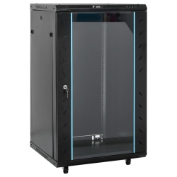 VIDAXL 18U Network Cabinet 19" Ip20 60X60X100 Cm In Black
