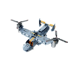 TRADEOPIA Diy Osprey Transport Aircraft Premium Building Block Kit | 346 Pieces | Explore The Skies And Imaginative Play | Ages 6+