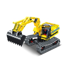 TRADEOPIA Construction Excavator Truck 2-In-1 Premium Building Block Kit (342 Pieces) - Creative Build And Imaginative Play | Ages 6+