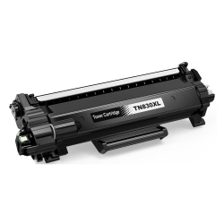 MAX SAVING - 1 Pack Tn830Xl Compatible Toner Cartridge High Yield – With Chip for Brother Tn830, Tn-830 In Black
