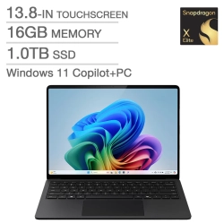 MICROSOFT Surface Laptop 13.8" Touchscreen Copilot+ PC Laptop (Snapdragon X Elite/16GB Ram/1Tb SSD) (2024) - - New Sealed In Black