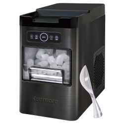 KENMORE Front-Load Countertop Ice Maker | 26Lb/24Hrs | 2 Ice Sizes | Self-Cleaning | Stainless Steel