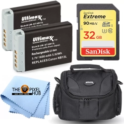 ULTIMAXX Battery Accessory Bundle Kit for Canon Sx720 Sx730 Sx740 Sx620 G7 X Ii Iii G5 X