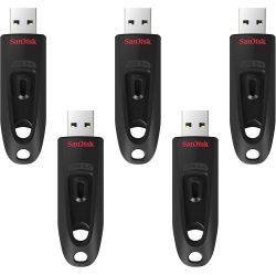 SANDISK 128GB 5-Pack Ultra USB 3.0 Flash Drive (5X128GB) - Sdcz48-128G-B5Ct