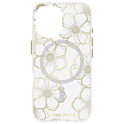 Étui Rigide Ajusté Floral Gems De Case-Mate Avec Magsafe Pour Iphone 16 - Doré