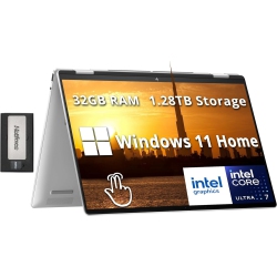 HP Envy X360 2-In-1 16" Wuxga Touchscreen Laptop, Intel Ultra 7 155U, 1.28Tb Storage(1Tb SSD+288GB Docking Station Set), 32GB Lpddr5, Backlit
