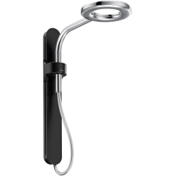 MOEN N214R0Blc Spa Shower Rainshower, Matte Black/chrome