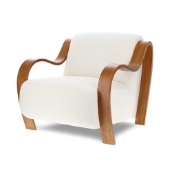 VALENCIA Alexis Boucle Fabric Accent Chair