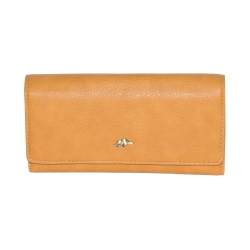 ROOTS Ladies Slim Trifold Clutch Wallet In Multicolor