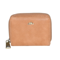 ROOTS Ladies Compact Zip Around Snap Wallet In Multicolor