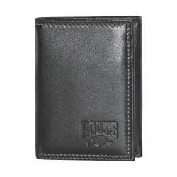 ROOTS Men's Leather Trifold Wallet In Multicolor
