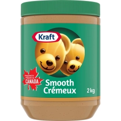 KRAFT Smooth Peanut Butter - 2Kg Jar, Creamy And Delicious Spread