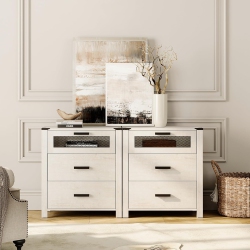 WAMPAT Dresser for Bedroom With 6 Drawers, Storage Drawer Organizer, Tall Chest Of Drawers for Closet, Living Room, Hallway, Entryway, Antique