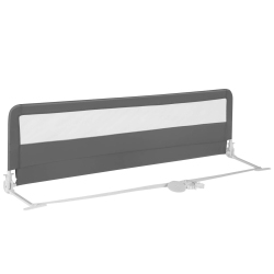 COSTWAY Babyjoy 71" Long Bed Rail for Toddlers With Removable Cover Breathable Mesh & Crossbar