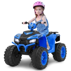 COSTWAY Honeyjoy 24V Kids Ride-On Electric Atv 4-Wheeler Quad Car With Wireless Connection