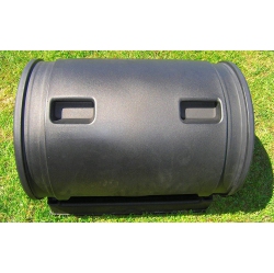 GOOD IDEAS Compost Wizard Jr Outdoor Garden Compost Bin Container In Black