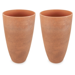 ALGREEN PRODUCTS Algreen 43729 Acerra Weatherproof Recycled Composite Vase Planter Pot (2 Pack)