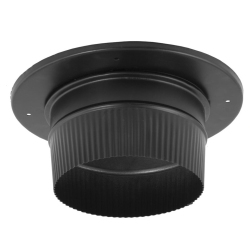 DURAVENT 6Dbk-Adsl Durablack Snap Lock Chimney Connection Adapter, 6" Diameter