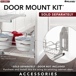 REV-A-SHELF Kitchen Cabinet Pull Out Shelf Organizer, 18 X 22 In, 5Wb2-1822Cr-1