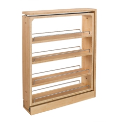 REV-A-SHELF 6" Pull Out Kitchen Cabinet Filler Organizer Spice Rack, 432-Bf-6C
