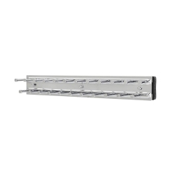 REV-A-SHELF 12" Side Mount Extending Tie Organization Rack, Chrome, Trc-12Cr