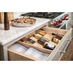 REV-A-SHELF 16 Inch Kitchen Drawer Organizer Insert Spice Rack 3-Tier, 4Sdi-18