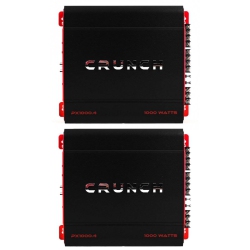 CRUNCH 4 Channel 1000 Watt Amp A/b Class Car Stereo Amplifier (2 Pack)