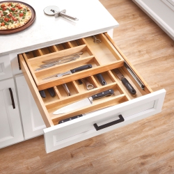 REV-A-SHELF 4Wtcd-24Hsc-1 21 Inch Tiered Cutlery Drawer Organizer W/ Soft Close