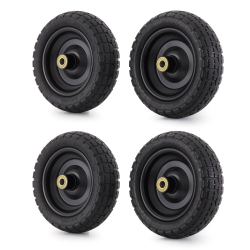GORILLA CARTS Gct-10Nf 10 Inch No Flat Replacement Tire for Utility Cart, 4 Pack