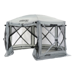 CLAM Quick-Set Pavilion 12.5 X 12.5 Foot Portable Outdoor Canopy Shelter In Gray