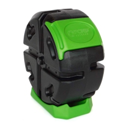 FCMP OUTDOOR Half Size 19 Gallon Plastic Rolling Composter Tumbler Bin In Green