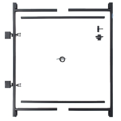 ADJUST-A-GATE Steel Frame Gate Building Kit, 60"- 96" Wide Opening Up to 5' High