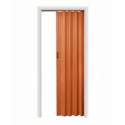 LTL HOME PRODUCTS 36 X 80 Inch Plaza Pecan Vinyl Accordion Door With Hardware