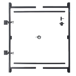 ADJUST-A-GATE Steel Frame Gate Building Kit, 60"-96" Wide Opening Up to 6' High