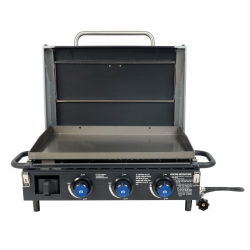 RAZOR 34.5" 3-Burner Portable Tabletop Griddle for Backyard Cooking And Camping