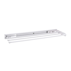 REV-A-SHELF Pullout Dish Towel Bar Under Kitchen Cabinet 3 Prong, White, 563-47