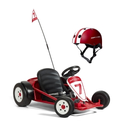 RADIO FLYER 941Hz Battery-Powe Adjustable Kids Ultimate Outdoor Go-Kart In Red